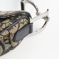 Christian Dior Vintage Saddle Bag Navy