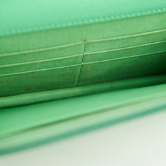 Chanel Wallet On Chain WOC Caviar Green