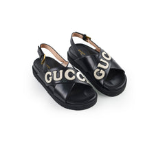 Gucci Crossover Slides Sandals Black 37