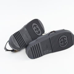 Gucci Crossover Slides Sandals Black 37