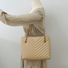 Saint Laurent Tribeca Tote Beige