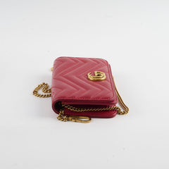 Gucci Marmont Wallet on Chain Red