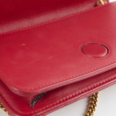 Gucci Marmont Wallet on Chain Red
