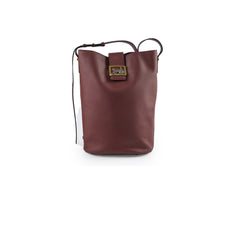 Celine Vintage Bucket Bag Burgundy