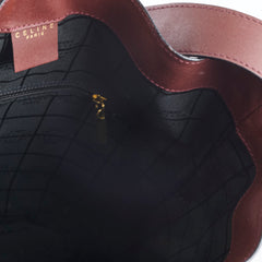 Celine Vintage Bucket Bag Burgundy