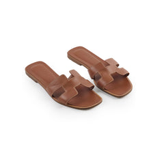 Hermes Oran Slides Gold Size 37.5