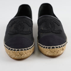 Chanel Espadrilles Mesh Black Size 37