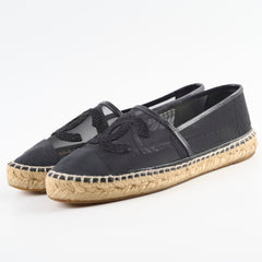 Chanel Espadrilles Mesh Black Size 37