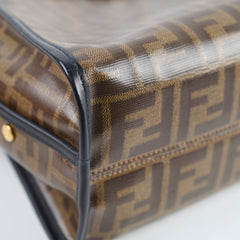 Fendi Mini Peekaboo Silver with Monogram Defender&Twilly