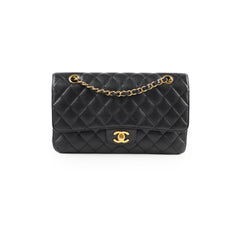 Chanel Vintage Caviar Memium/Large Classic Flap Black