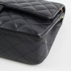 Chanel Vintage Caviar Memium/Large Classic Flap Black