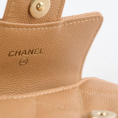 Chanel 23P Classic Clutch With Chain Belt Waist Bag Dark Beige - Microchipped (2023)