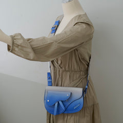 Christian Dior x Kaws Saddle Pouch Blue Ombre