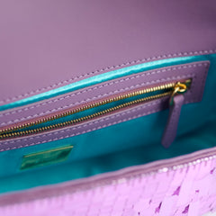 Fendi FF Baguette Purple Sequin Medium