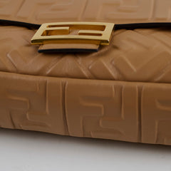 Fendi FF Baguette Tan Lambskin Leather Medium