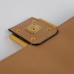 Fendi FF Baguette Tan Lambskin Leather Medium