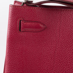 Hermes So Kelly  26 Rubis Togo N Square Stamp