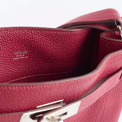 Hermes So Kelly  26 Rubis Togo N Square Stamp