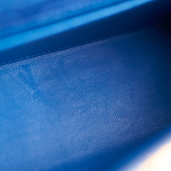 Hermes Kelly Pochette Shiny Alligator 7Q Mykonos C Stamp