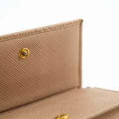 Prada Card Holder Beige
