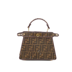 Fendi Mini Sequin Peekaboo Zucca Print