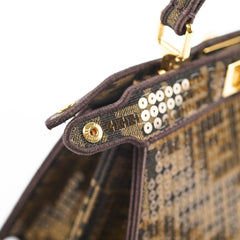 Fendi Mini Sequin Peekaboo Zucca Print