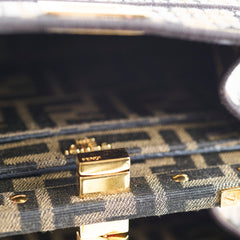 Fendi Mini Sequin Peekaboo Zucca Print