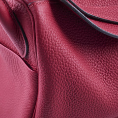 Hermes Lindy 30 Clemence Rouge Grenat X Stamp (2016)