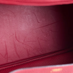 Hermes Lindy 30 Clemence Rouge Grenat X Stamp (2016)