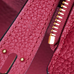 Hermes Lindy 30 Clemence Rouge Grenat X Stamp (2016)