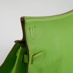 Hermes Jypsiere 28 Granny Green P in Square Stamp