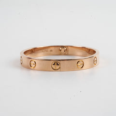 Cartier Love Bracelet Pink Gold Size 15