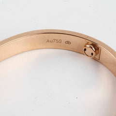 Cartier Love Bracelet Pink Gold Size 15