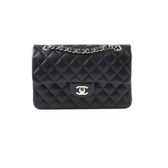Chanel Small Double Classic Flap Black Lambskin 2021