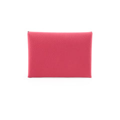 Hermes Calvi Duo Rose Azalee Epsom