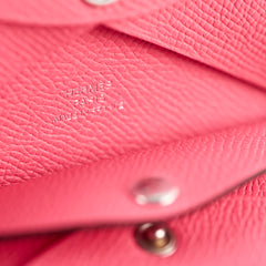 Hermes Calvi Duo Rose Azalee Epsom