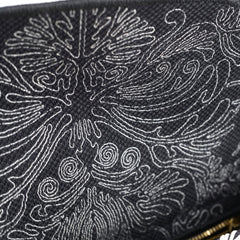 Christian Dior Medium Lady D-Lite Embroidered Bag Black/White