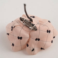 Chanel CC Flower Brooch Dusty Pink