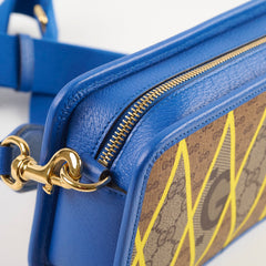 Gucci Rhombus Camera Crossbody Bag Blue