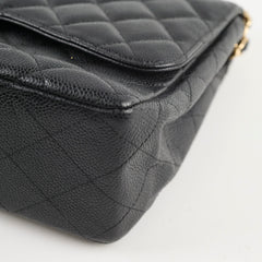 Chanel Jumbo Classic Single Flap Black Caviar Bag