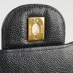 Chanel Jumbo Classic Single Flap Black Caviar Bag