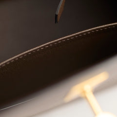 Hermes Kelly 25 Epsom B Stamp 2023 Noir/Ecorce/Etoupe