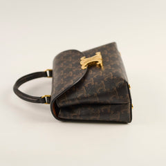 Celine Teen Triomphe Canvas Nino Bag Tan