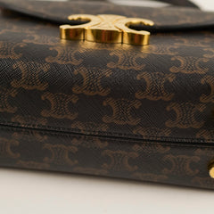 Celine Teen Triomphe Canvas Nino Bag Tan