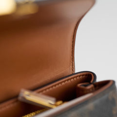 Celine Teen Triomphe Canvas Nino Bag Tan