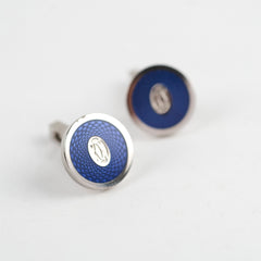 Cartier Double Sterling Silver C De Cufflinks