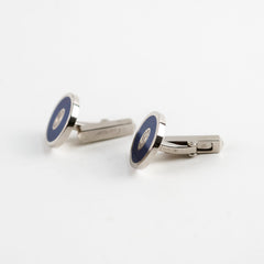 Cartier Double Sterling Silver C De Cufflinks