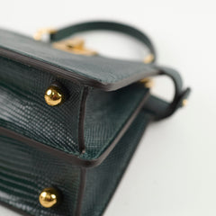 Fendi Petite Peekaboo Lizard Green