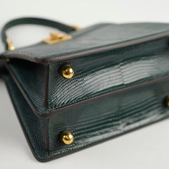 Fendi Petite Peekaboo Lizard Green