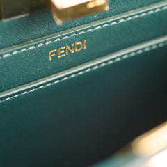 Fendi Petite Peekaboo Lizard Green